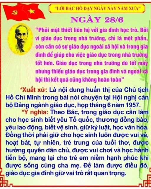 Nhớ lời Bác dạy ngày này năm xưa (28/6)