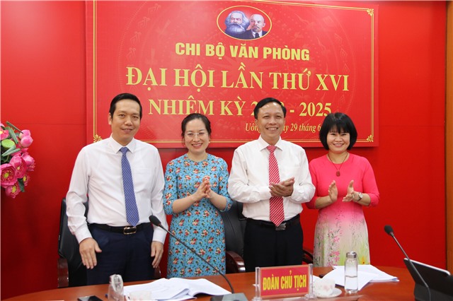 Chi bộ Văn phòng Thành uỷ đại hội lần thứ XVI, nhiệm kỳ 2022 - 2025