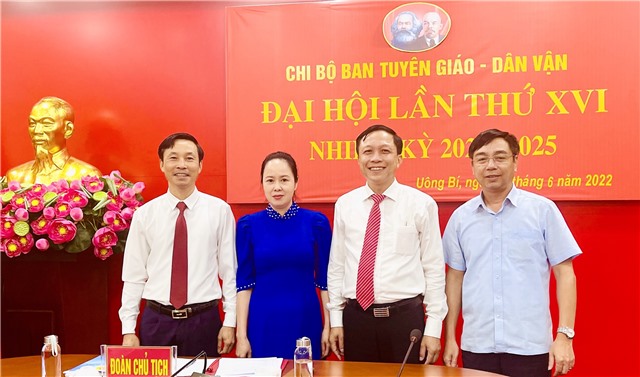 Đại hội Chi bộ Ban Tuyên giáo - Dân vận Thành ủy 32Win12 com tại tài khoản lần thứ XVI, nhiệm kỳ 2022 - 2025