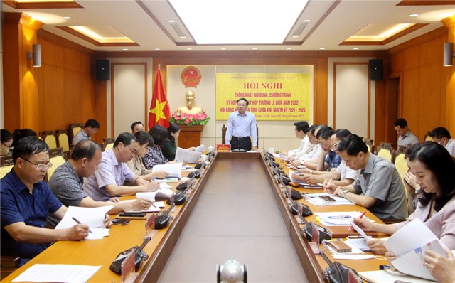 Thường trực HĐND tỉnh họp thống nhất nội dung, chương trình Kỳ họp thứ 9, HĐND tỉnh khóa XIV