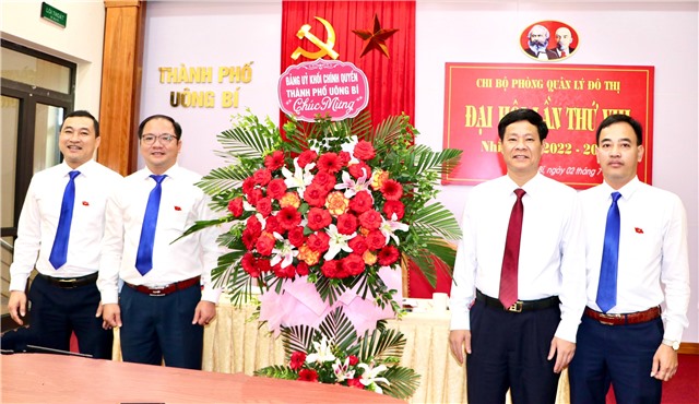 Đại hội chi bộ Phòng Quản lý đô thị thành phố lần thứ VIII, nhiệm kỳ 2022-2025
