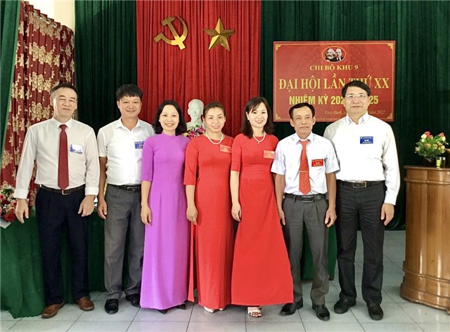 Đại hội Chi bộ Khu phố 9, phường Vàng Danh lần thứ XX, nhiệm kỳ 2022-2025 thành công tốt đẹp