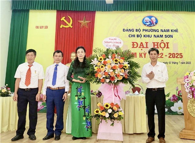 Chi bộ Khu Nam Sơn, phường Nam Khê Đại hội nhiệm kỳ 2022-2025