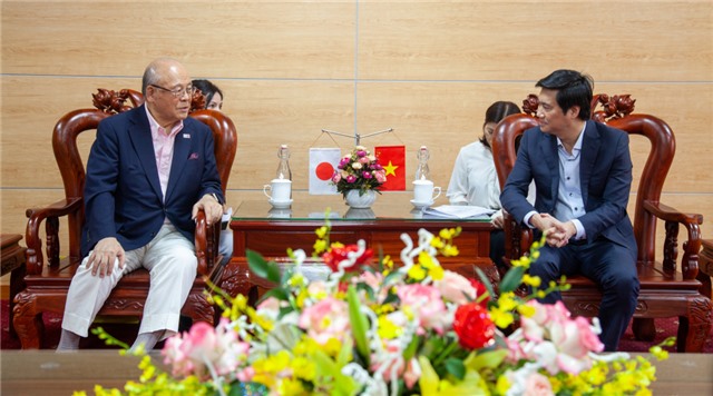 Lãnh đạo tỉnh tiếp xã giao Cố vấn đặc biệt Liên minh Nghị sỹ Hữu nghị Nhật - Việt