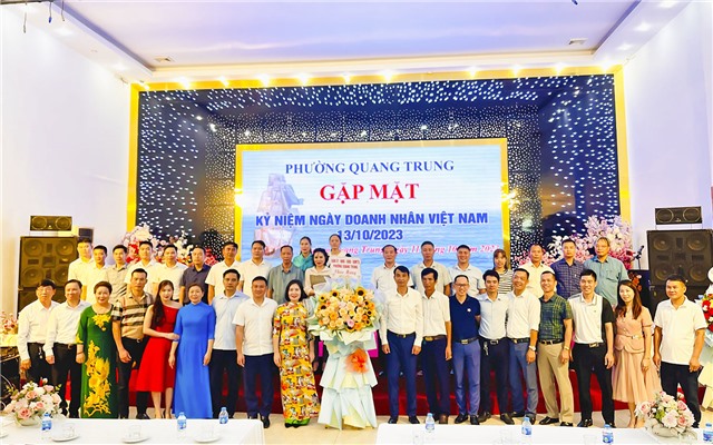 Phường Quang Trung gặp mặt kỷ niệm Ngày Doanh nhân Việt Nam 13/10
