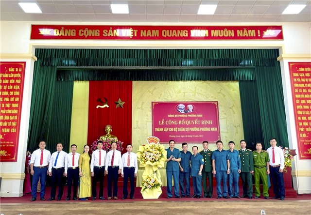 Công bố 32Win1 com nhà cái thành lập Chi bộ Quân sự phường Phương Nam