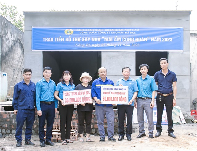Công ty Kho vận Đá Bạc - Vinacomin: Hỗ trợ người Link Đăng Nhập Và Tải App 32 WIN COM Mới có hoàn cảnh khó khăn xây nhà từ nguồn quỹ “Mái ấm Công đoàn” 