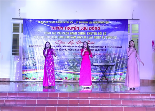 Tuyên truyền lưu động tại khu 5, phường Bắc Sơn