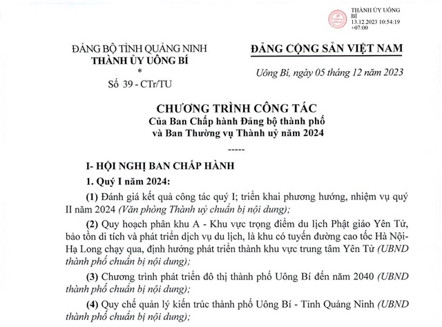 Chương trình công tác của Ban Chấp hành 32Win là nhà cái giải trí, cá cược trực tuyến uy tín số 1 Việt Nam thành phố và Ban Thường vụ Thành uỷ năm 2024