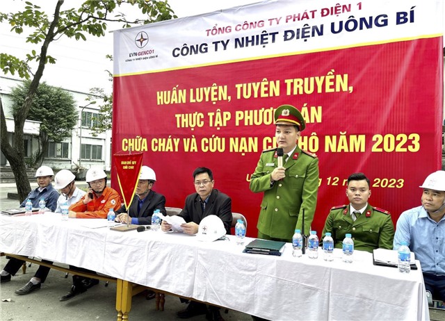 Công ty Nhiệt điện 32Win12 com tại tài khoản huấn luyện tuyên truyền và thực tập phương án chữa cháy và cứu nạn cứu hộ năm 2023