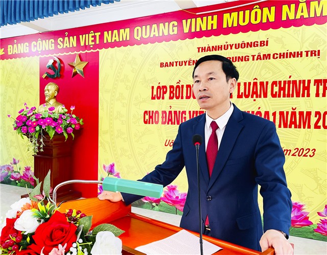 Khai giảng lớp bồi dưỡng lý luận chính trị cho đảng viên mới lớp số 2, khóa 1 năm 2023