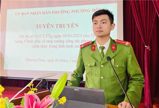 Phường Phương Đông: Tuyên truyền Chỉ thị số 01/CT-TTg về tăng cường công tác phòng cháy chữa cháy trong tình hình mới