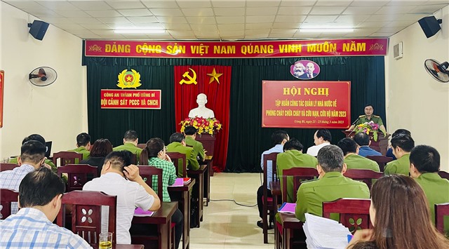 Tập huấn công tác quản lý Nhà nước về công tác PCCC và CNCH năm 2023