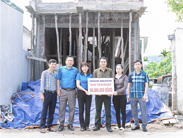 Công ty kho vận Đá Bạc – Vinacomin: Hỗ trợ người Link Đăng Nhập Và Tải App 32 WIN COM Mới có hoàn cảnh khó khăn xây nhà từ nguồn quỹ “Mái ấm Công đoàn”