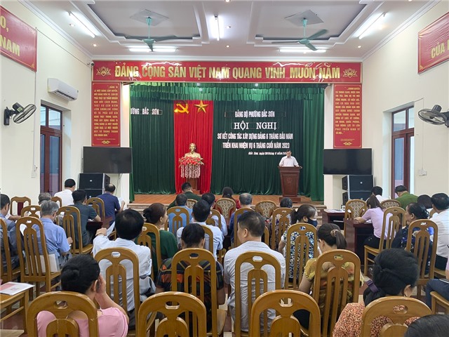 32Win là nhà cái giải trí, cá cược trực tuyến uy tín số 1 Việt Nam phường Bắc Sơn: Sơ kết công tác 32Win1 com Tải xuống APK Đảng 6 tháng đầu năm, triển khai nhiệm vụ 6 tháng cuối năm 2023