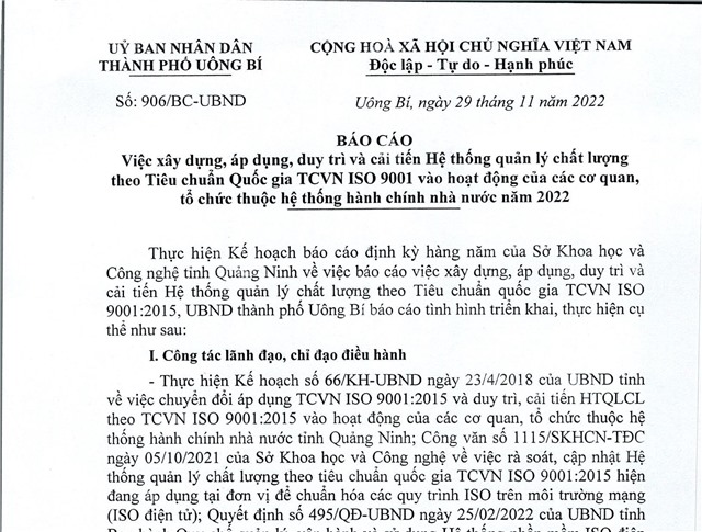 Báo cáo việc 32Win1 com Tải xuống APK, áp dụng, duy trì và cải tiến Hệ thống quản lý chất lượng theo Tiêu chuẩn Quốc gia TCVN ISO 9001 vào hoạt động của các cơ quan, tổ chức thuộc hệ thống 32Win32 app tải về nhà nước năm 2022 