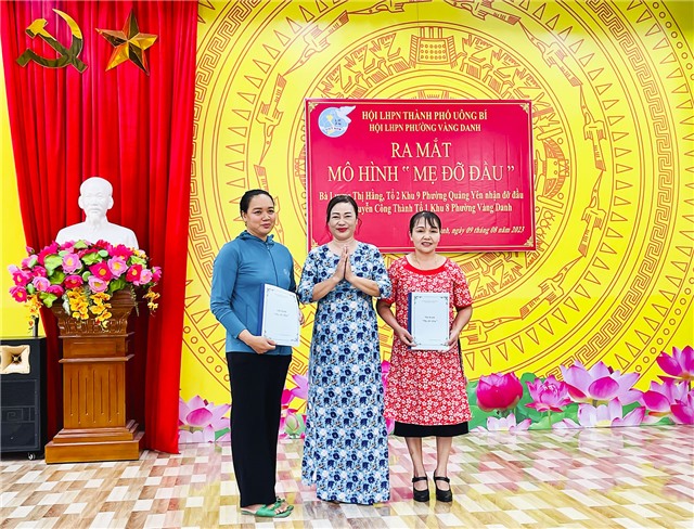 Ra mắt Mô hình “Mẹ đỡ đầu” khu 3, khu 8, phường Vàng Danh