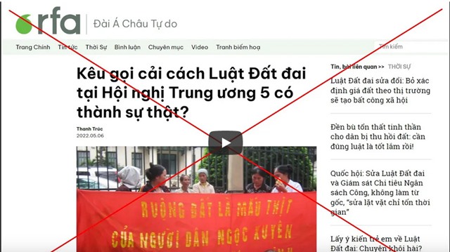 Cảnh giác trước luận điệu xuyên tạc về chính sách đất đai
