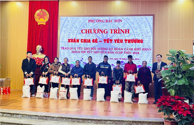 Phường Bắc Sơn tổ chức Chương trình Xuân sẻ chia - Tết yêu thương