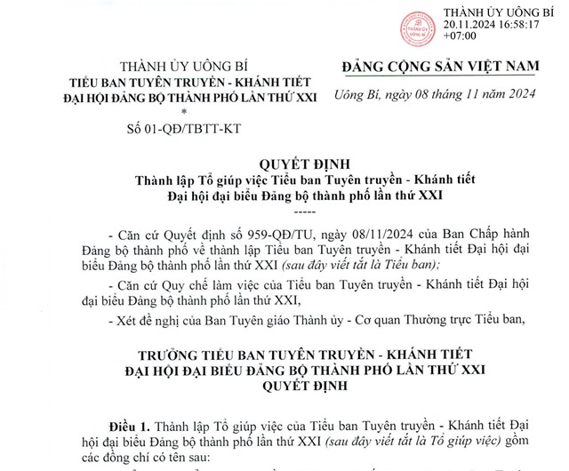 32Win1 com nhà cái Thành lập Tổ giúp việc Tiểu ban Tuyên truyền - Khánh tiết Đại hội đại biểu 32Win là nhà cái giải trí, cá cược trực tuyến uy tín số 1 Việt Nam thành phố lần thứ XXI