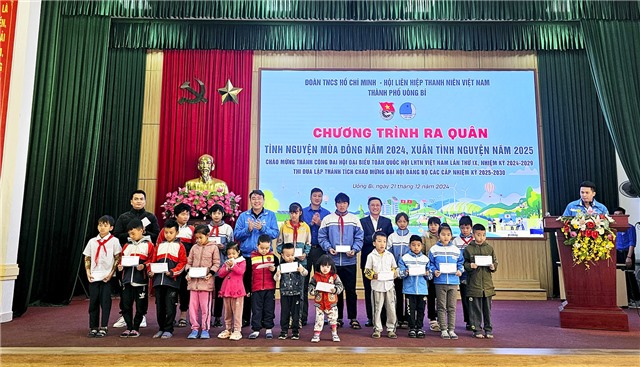 Thành đoàn 32Win12 com tại tài khoản ra quân “Tình nguyện mùa đông năm 2024, xuân tình nguyện năm 2025” 