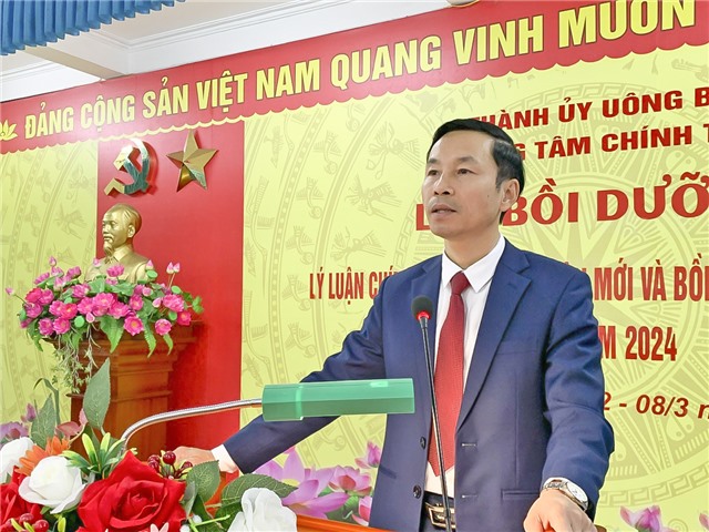 Khai giảng Lớp bồi dưỡng lý luận chính trị cho đảng viên mới và Lớp bồi dưỡng Lịch sử Đảng khoá 1 năm 2024