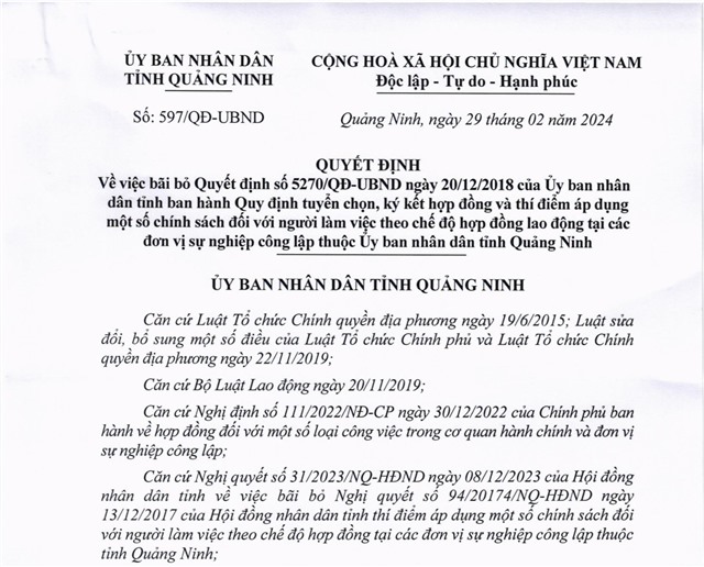 32Win1 com nhà cái về việc bãi bỏ 32Win1 com nhà cái số 5270/QĐ-UBND ngày 20/12/2018 của UBND tỉnh 