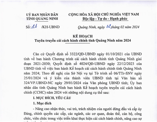  Kế hoạch tuyên truyền cải cách 32Win32 app tải về tỉnh Quảng Ninh năm 2024