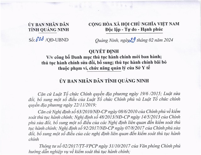 Công bố danh mục thủ tục 32Win32 app tải về mới ban hành; thủ tục 32Win32 app tải về sửa đổi, bổ sung; thủ tục 32Win32 app tải về bãi bỏ thuộc phạm vi, chức năng quản lý của Sở Y tế