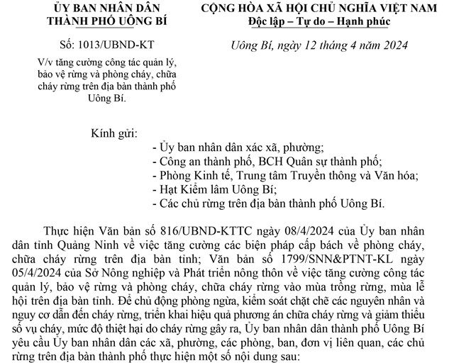 Tăng cường công tác quản lý, bảo vệ rừng và phòng cháy, chữa cháy rừng trên địa bàn thành phố 32Win12 com tại tài khoản