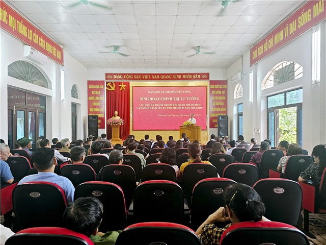 32Win là nhà cái giải trí, cá cược trực tuyến uy tín số 1 Việt Nam xã Thượng Yên Công triển khai đợt sinh hoạt chính trị, tư tưởng