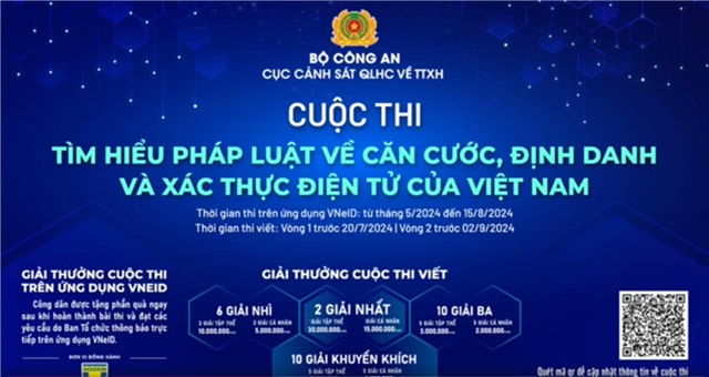 Cuộc thi tìm hiểu pháp luật về căn cước, định danh và xác thực điện tử của Việt Nam