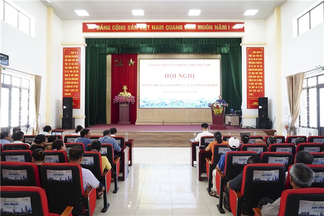 Phường Phương Nam tuyên truyền phổ biến Luật Đất đai 2024