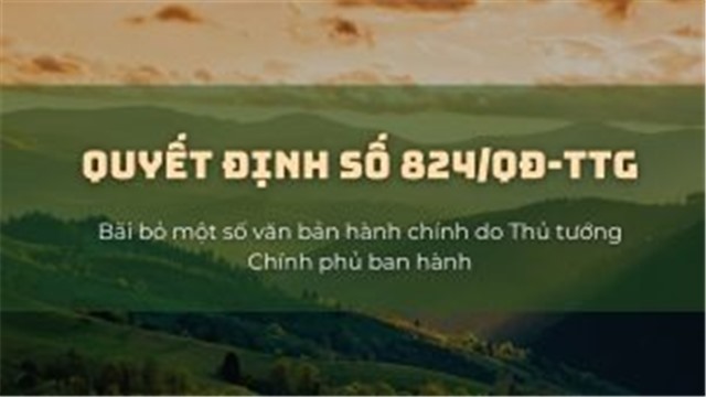 (32Win1 com nhà cái số 824/QĐ-TTg) Bãi bỏ một số văn bản 32Win32 app tải về do Thủ tướng Chính phủ ban hành