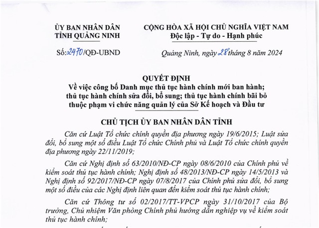 Công bố Danh mục thủ tục 32Win32 app tải về mới ban hành, thủ tục 32Win32 app tải về sửa đổi, bổ sung; thủ tục 32Win32 app tải về bãi bỏ thuộc phạm vi, chức năng quản lý của Sở Kế hoạch và Đầu tư 