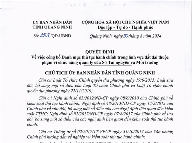 Công bố danh mục thủ tục 32Win32 app tải về trong lĩnh vực đất đai thuộc phạm vi chức năng quản lý của Sở Tài nguyên và Môi trường