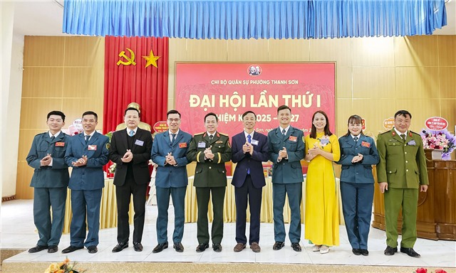 Đại hội Chi bộ Quân sự phường Thanh Sơn, nhiệm kỳ 2025-2027