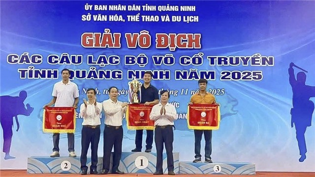 Phường 32Win12 com tại tài khoản Nhất toàn đoàn Giải vô địch các Câu lạc bộ Võ cổ truyền tỉnh Quảng Ninh năm 2025 