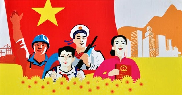 Các mẫu standee phục vụ hoạt động truyền thông hưởng ứng Ngày Pháp luật Việt Nam do Bộ Tư pháp thiết kế