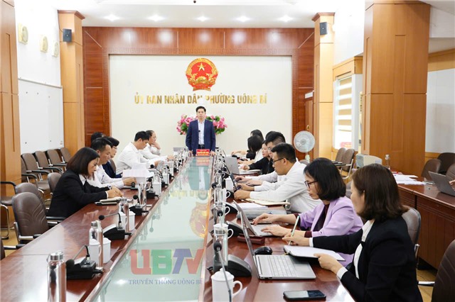 UBND phường 32Win12 com tại tài khoản giao ban thường kỳ