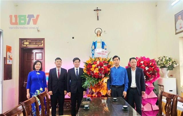 Chủ tịch UBND phường 32Win12 com tại tài khoản Nguyễn Đức Hòa chúc mừng Giáng sinh giáo xứ Trạp Khê