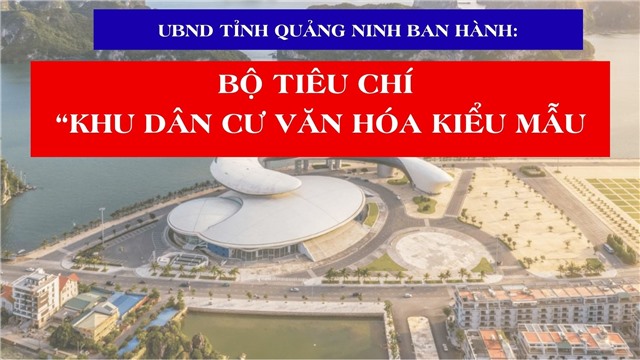 UBND tỉnh Quảng Ninh ban hành Bộ tiêu chí “Khu dân cư văn hóa kiểu mẫu”