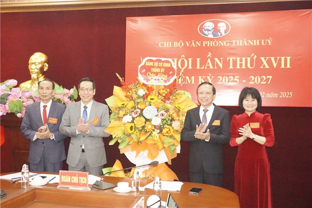 Chi bộ Văn phòng Thành uỷ Đại hội lần thứ XVII, nhiệm kỳ 2025-2027