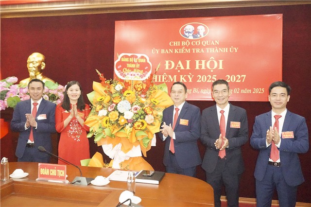 Đại hội Chi bộ Cơ quan Ủy ban Kiểm tra Thành ủy, nhiệm kỳ 2025-2027