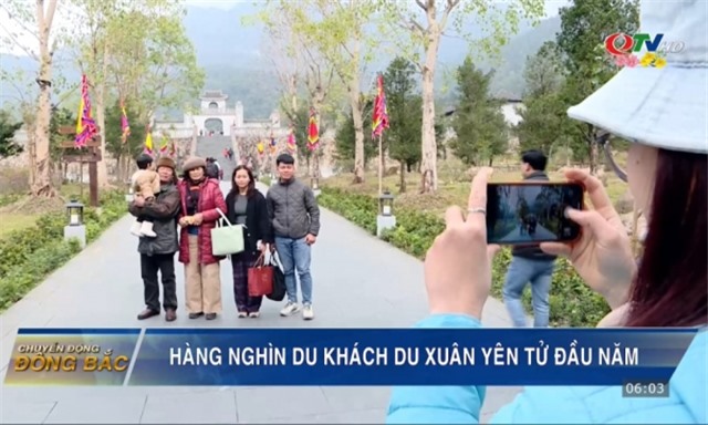 Hàng nghìn du khách du xuân Yên Tử đầu năm