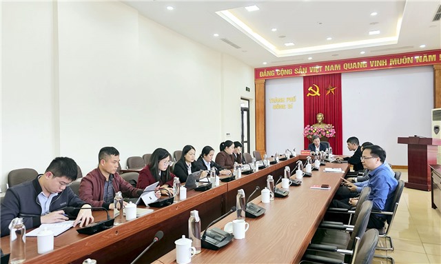 Hội nghị trực tuyến nghe báo cáo về triển khai công tác tiêm chủng, tiêm phòng bệnh Sởi trên địa bàn tỉnh
