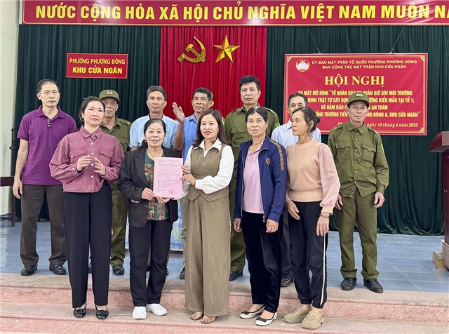 MTTQ phường Phương Đông ra mắt mô hình “Tổ nhân dân tự quản giữ gìn 32Win10 cá cược thể thao và an ninh trật tự”