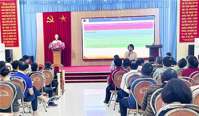 Phường Yên Thanh tuyên truyền và triển khai lấy ý kiến Nhân dân về việc sắp xếp đơn vị 32Win32 app tải về cấp xã
