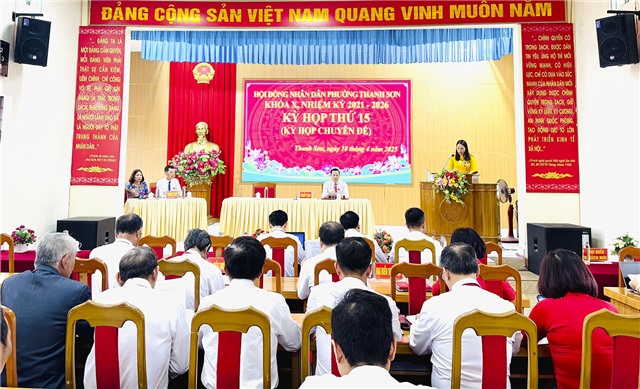 Kỳ họp thứ 15 (kỳ họp chuyên đề) HĐND phường Thanh Sơn