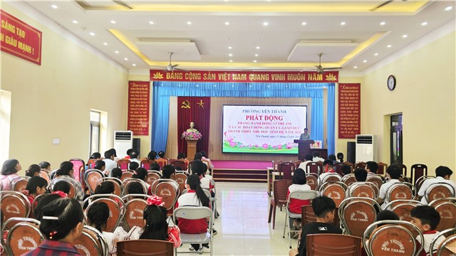 Phường Yên Thanh phát động Tháng hành động vì trẻ em và khai mạc các hoạt động hè năm 2025